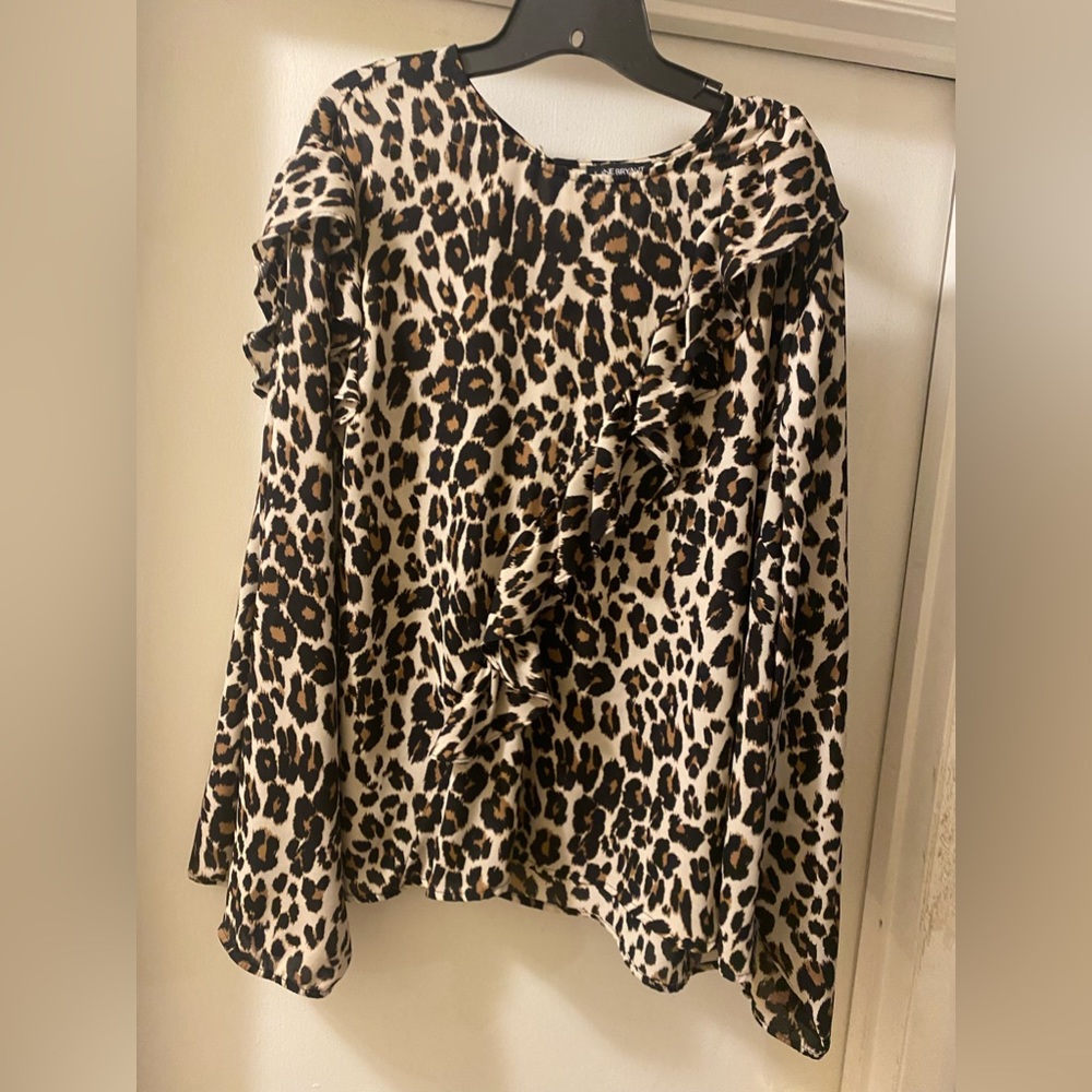 Lane Bryant Sexy Cheetah Blouse